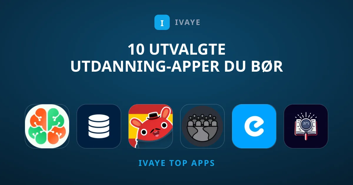 10 Utvalgte Utdanning-apper Du Bør Sjekke Ut Nå